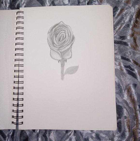 Hand Drawn rose sketch - Picture 3 of 3